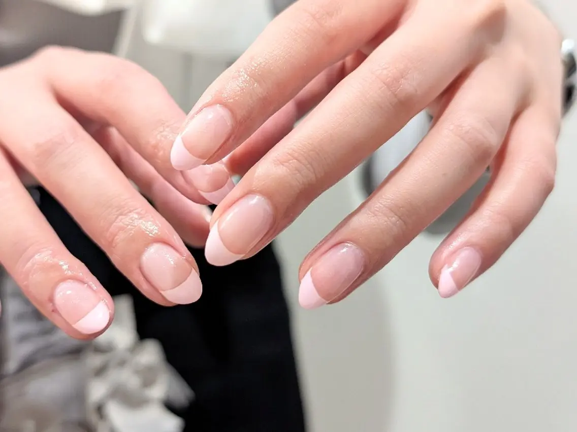 ネイル フレンチネイル 春ネイル ハンドネイル hali’a nailのネイルデザイン