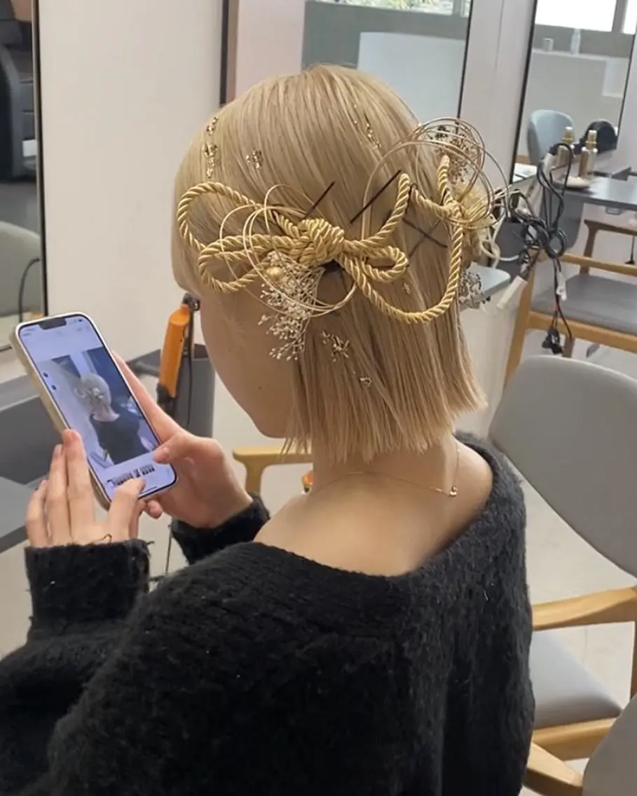 特別な日、お出かけ前のヘアセット💫の写真
