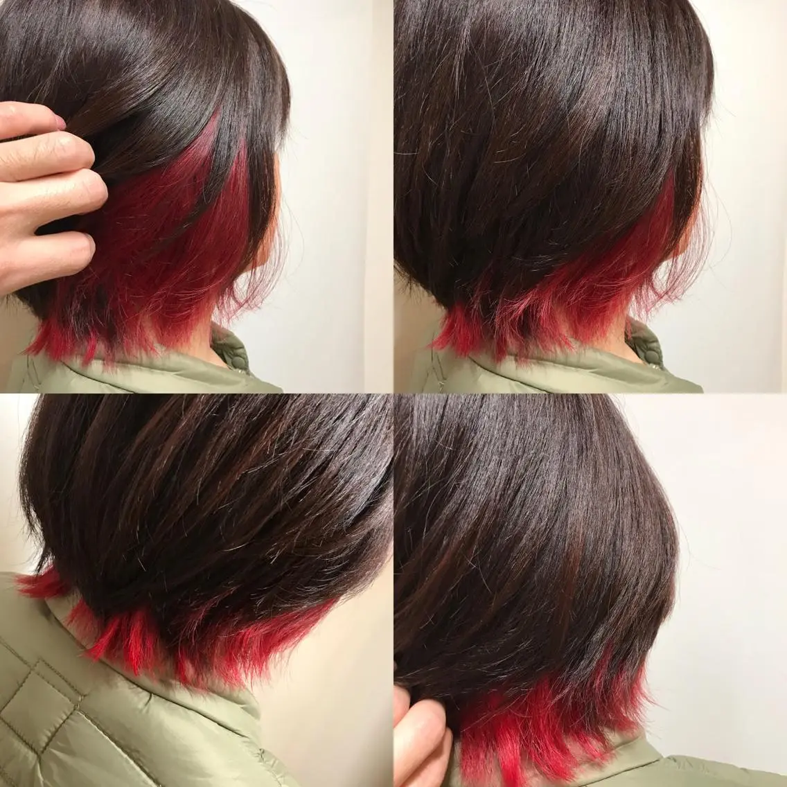 ショート カラー ショートボブ レッドカラー ボブ ショートヘア 松本 俊樹のヘアスタイル