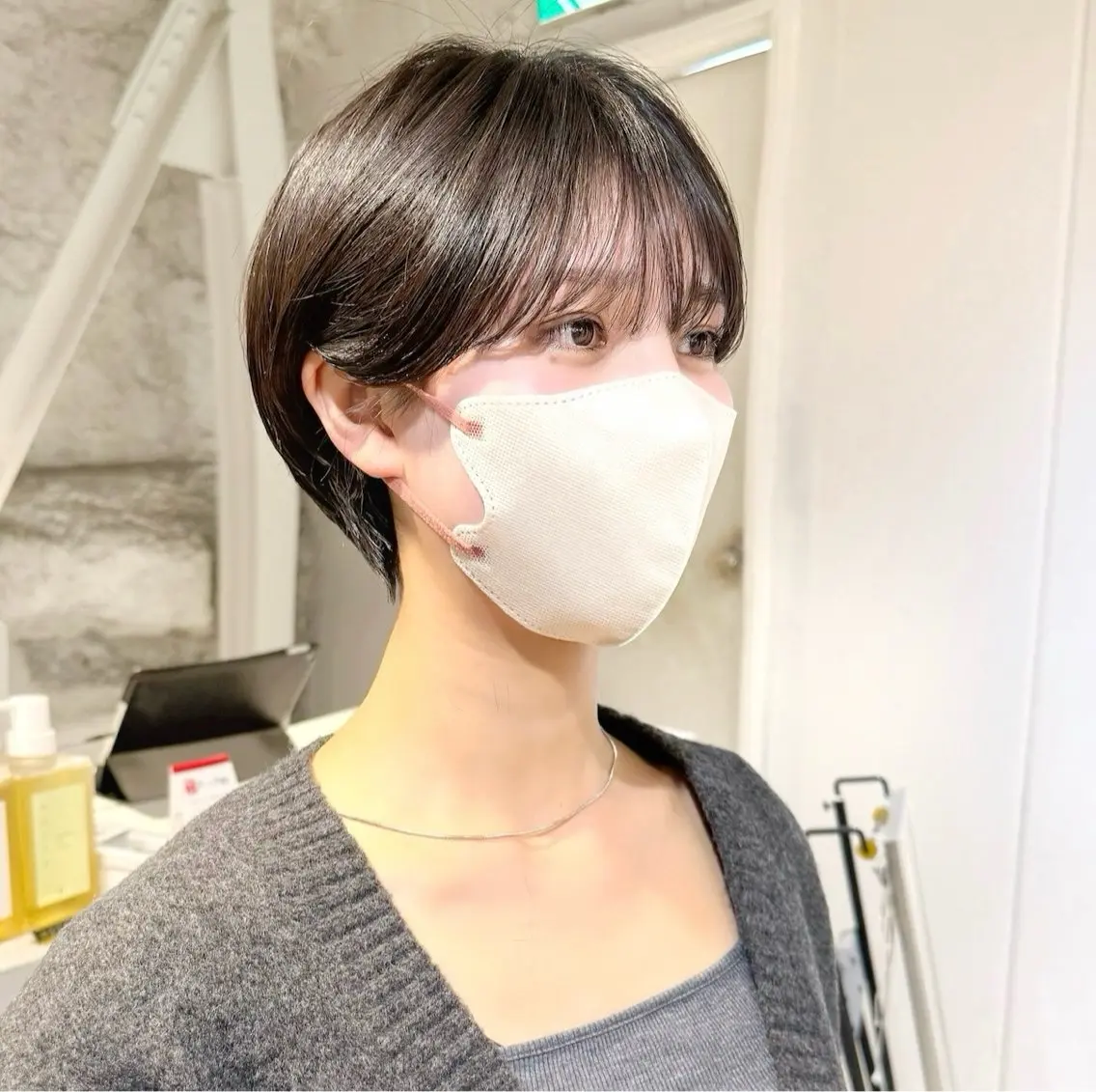 ショート カット ヘアカラー 骨格診断で絶対可愛い ✨丸みショート✨凌弥のヘアスタイル