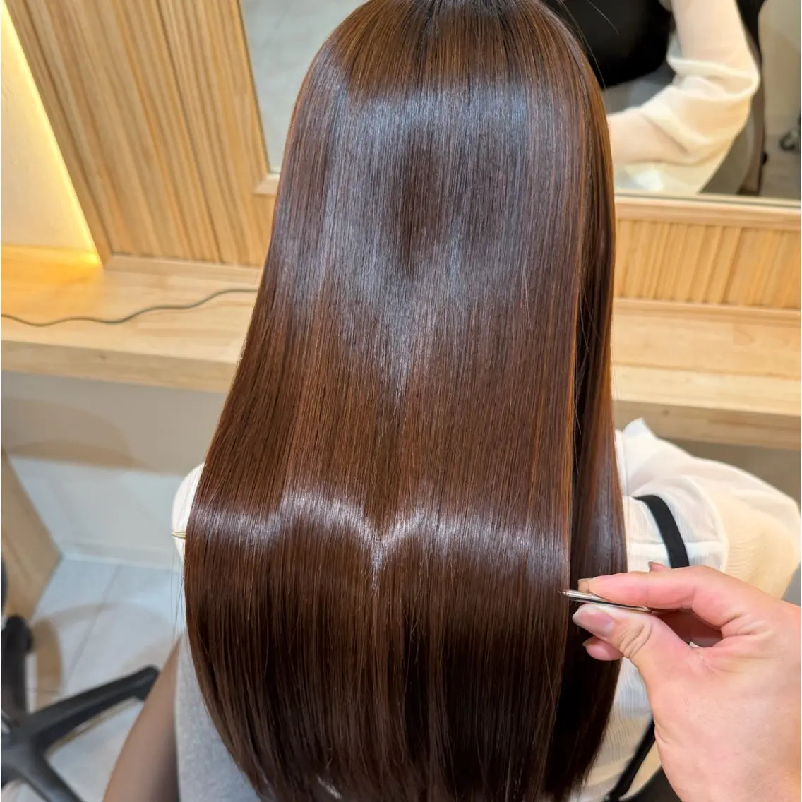 ロング カット ヘアカラー トリートメント かいせい/髪質改善 /縮毛矯正特化のヘアスタイル
