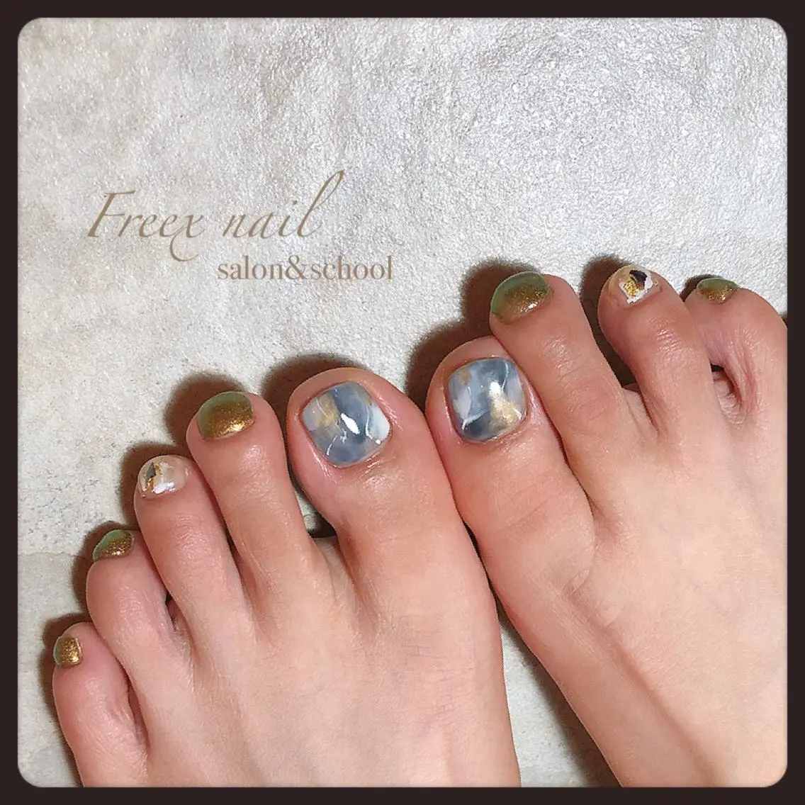 ネイル フットネイル freex nail /ニュアンス/個性派のネイルデザイン