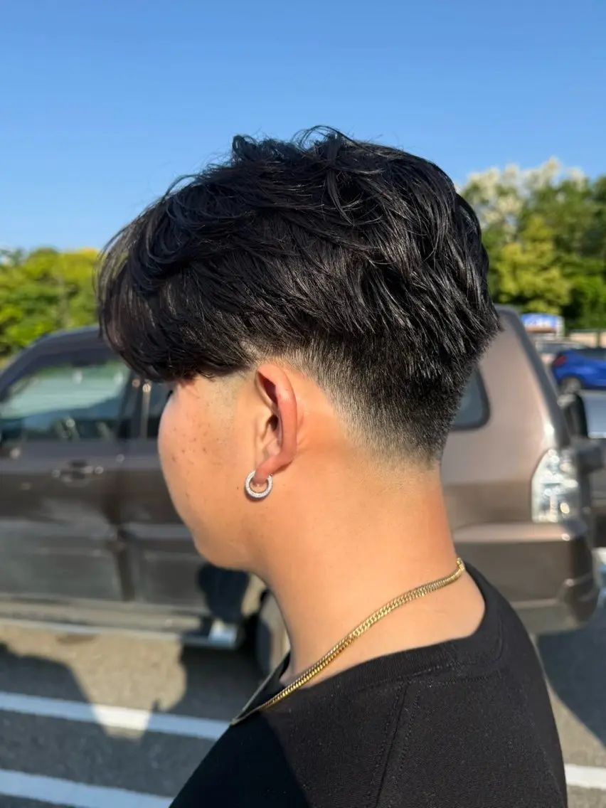 ショート メンズ フェードカット カット 大長 広菜のヘアスタイル
