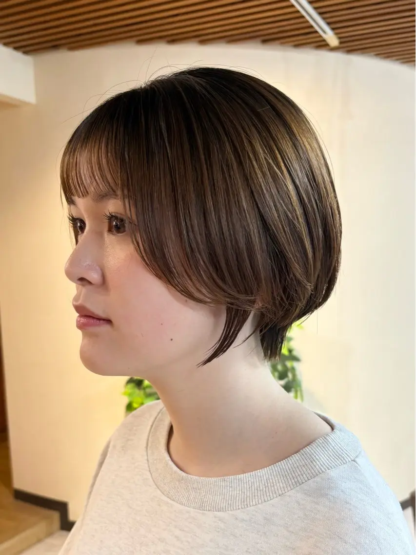 ショート 丸みショート ショートヘア 宮本 いぶきのヘアスタイル