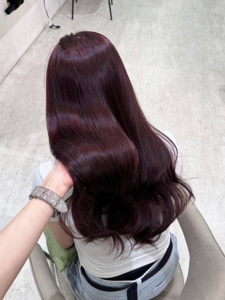ロング パーマ 縮毛矯正 ひまり/艶カラー/ 縮毛矯正/渋谷美容師のヘアスタイル
