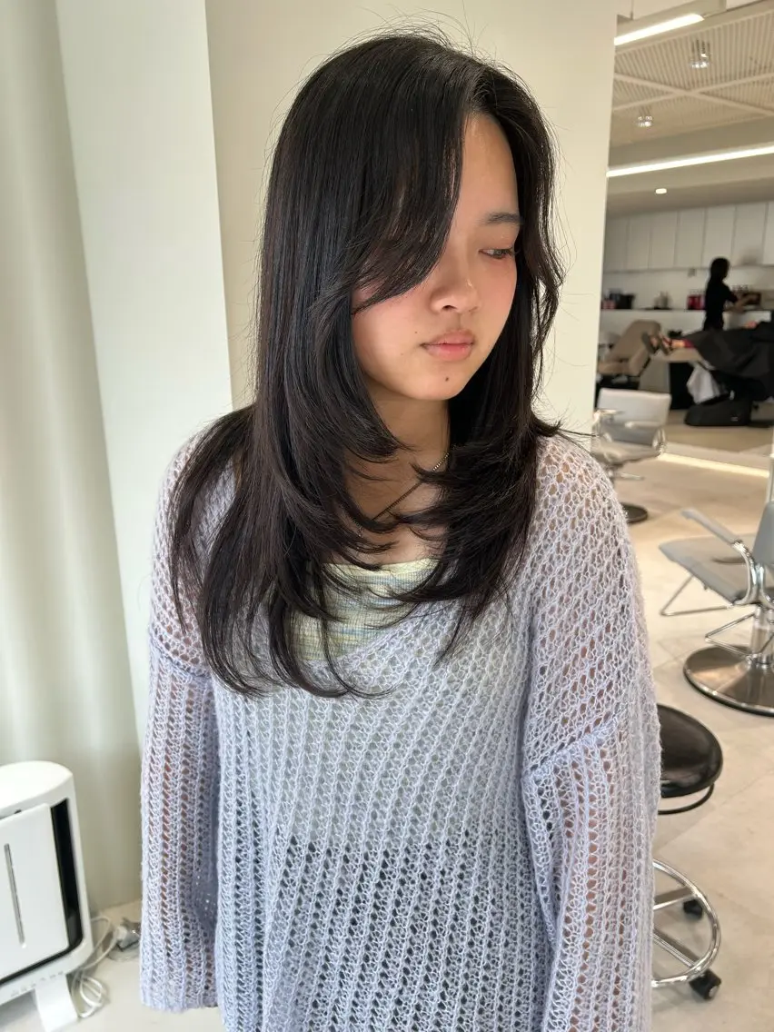 ロング カラー カット 海外レイヤー /NAGISAのヘアスタイル