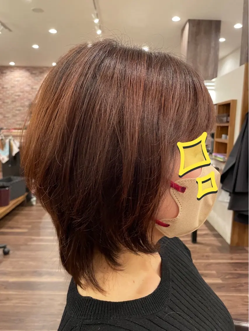 ミディアム コジマ ナオコのヘアスタイル