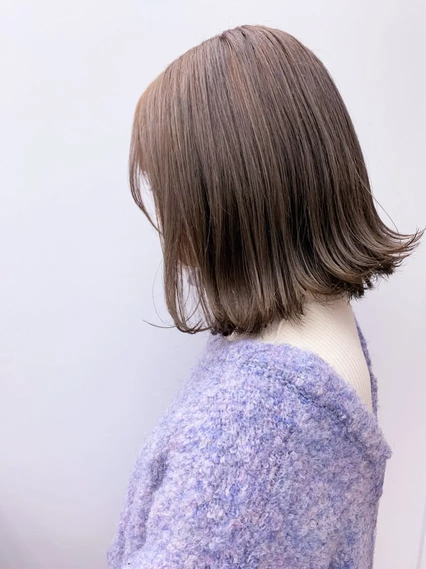 ミディアム カット ヘアカラー トリートメント newi 所沢のヘアスタイル