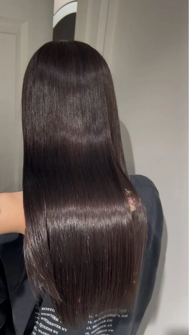 ロング カラー ヘアカラー トリートメント himari💜 暖色/レイヤーカットのヘアスタイル
