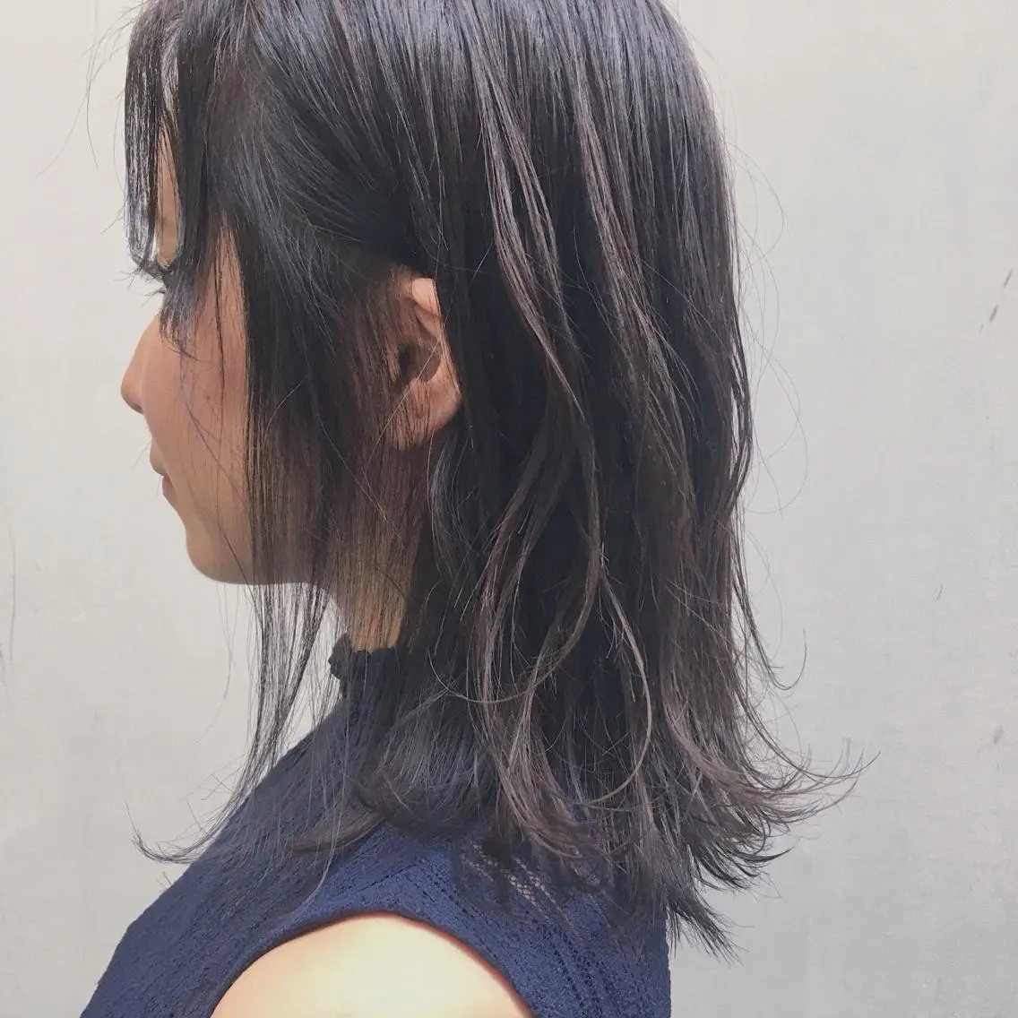 ミディアム カラー グレージュ ハイライトカラー ハイライト カット ヘアカラー トリートメント 山中 直輝のヘアスタイル