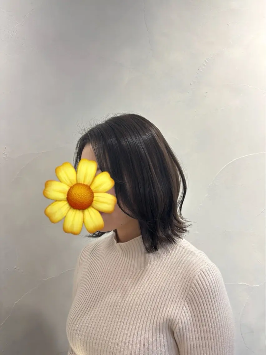 ミディアム カラー ブラウンカラー たなかあゆ✨ ショートカット渋谷のヘアスタイル