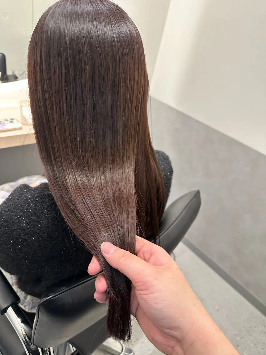 セミロング カラー ヘアカラー トリートメント ダブルカラー｜ なおき｜池袋美容師のヘアスタイル
