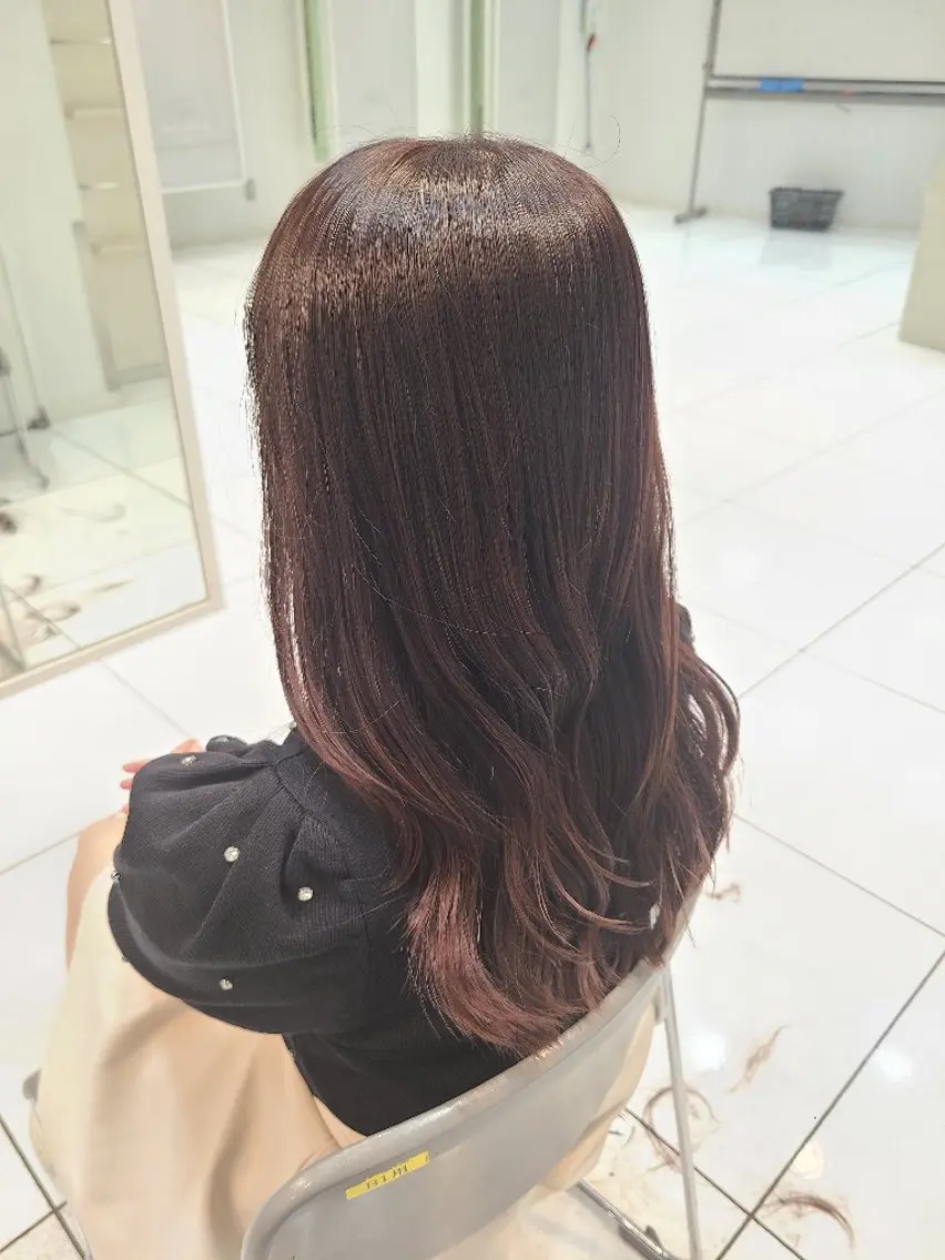 カラー ロング カット ヘアカラー 😈川口 海人😈のヘアスタイル