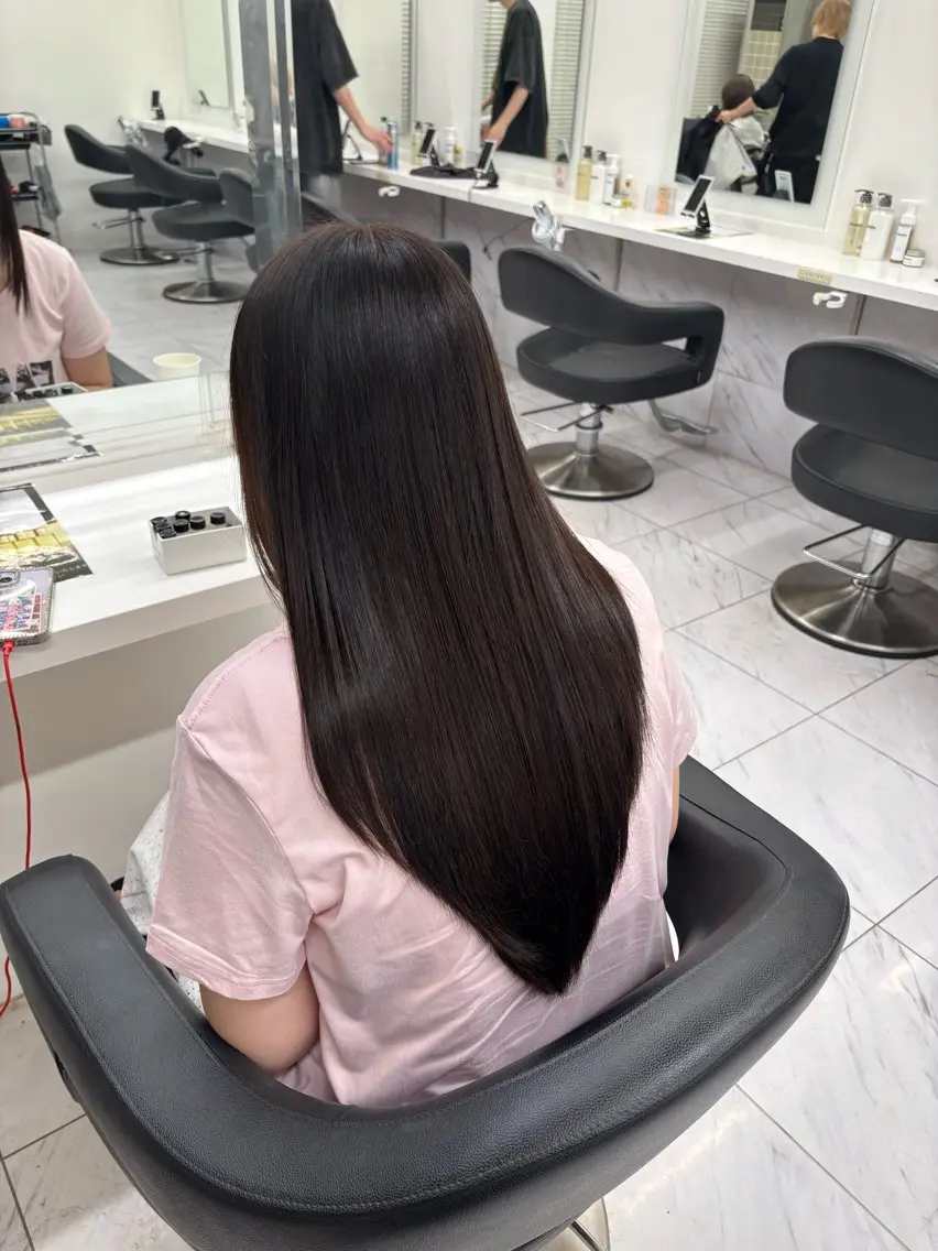 ロング カラー y2k✩︎⡱ハッシュ レイヤー/オリーブのヘアスタイル