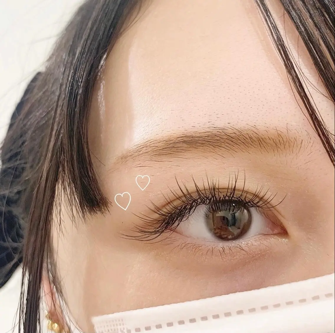 マツエク・マツパ フラットラッシュ ナチュラル マツエク . mihoのマツエク・マツパデザイン