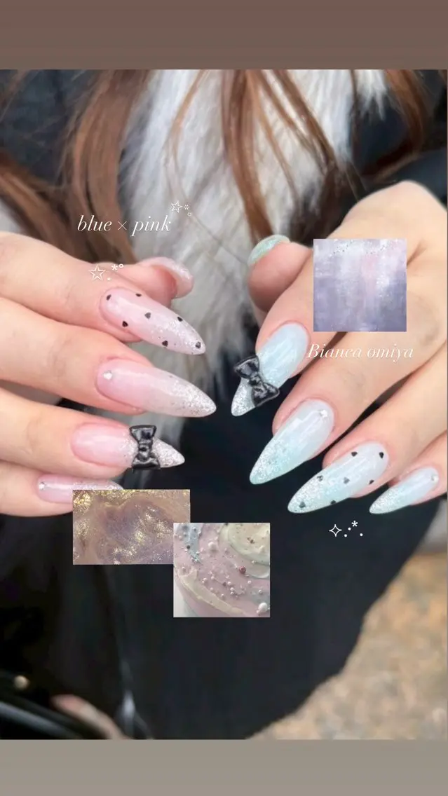 ネイル ハンドネイル 🎀Silk by Bianca陽菜果のネイルデザイン