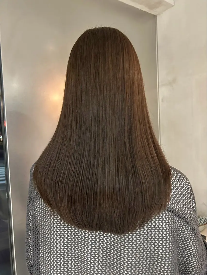 ロング カラー 末政 李椛のヘアスタイル