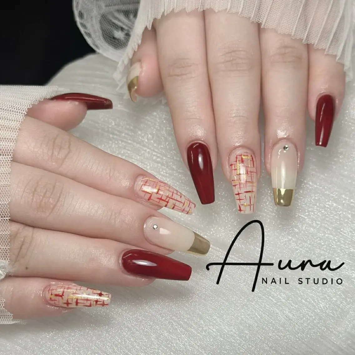 ネイル ハンドネイル Aura Nail HanNaのネイルデザイン