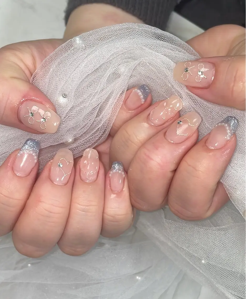 ネイル ハンドネイル ネイルサロンエクラ 🫧Shizukaのネイルデザイン