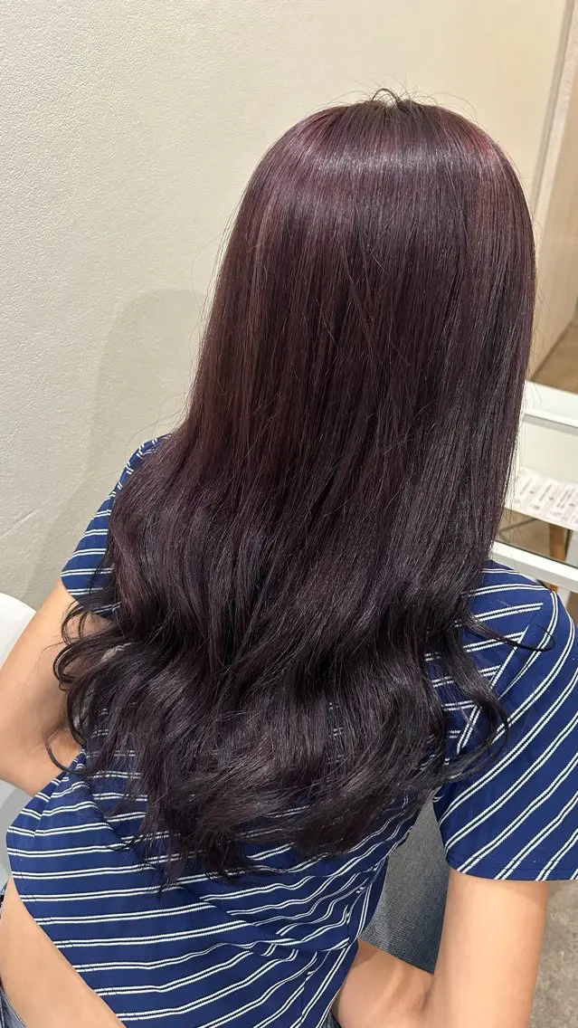 カラー ブリーチ ラベンダーカラー ユイ コハルのヘアスタイル