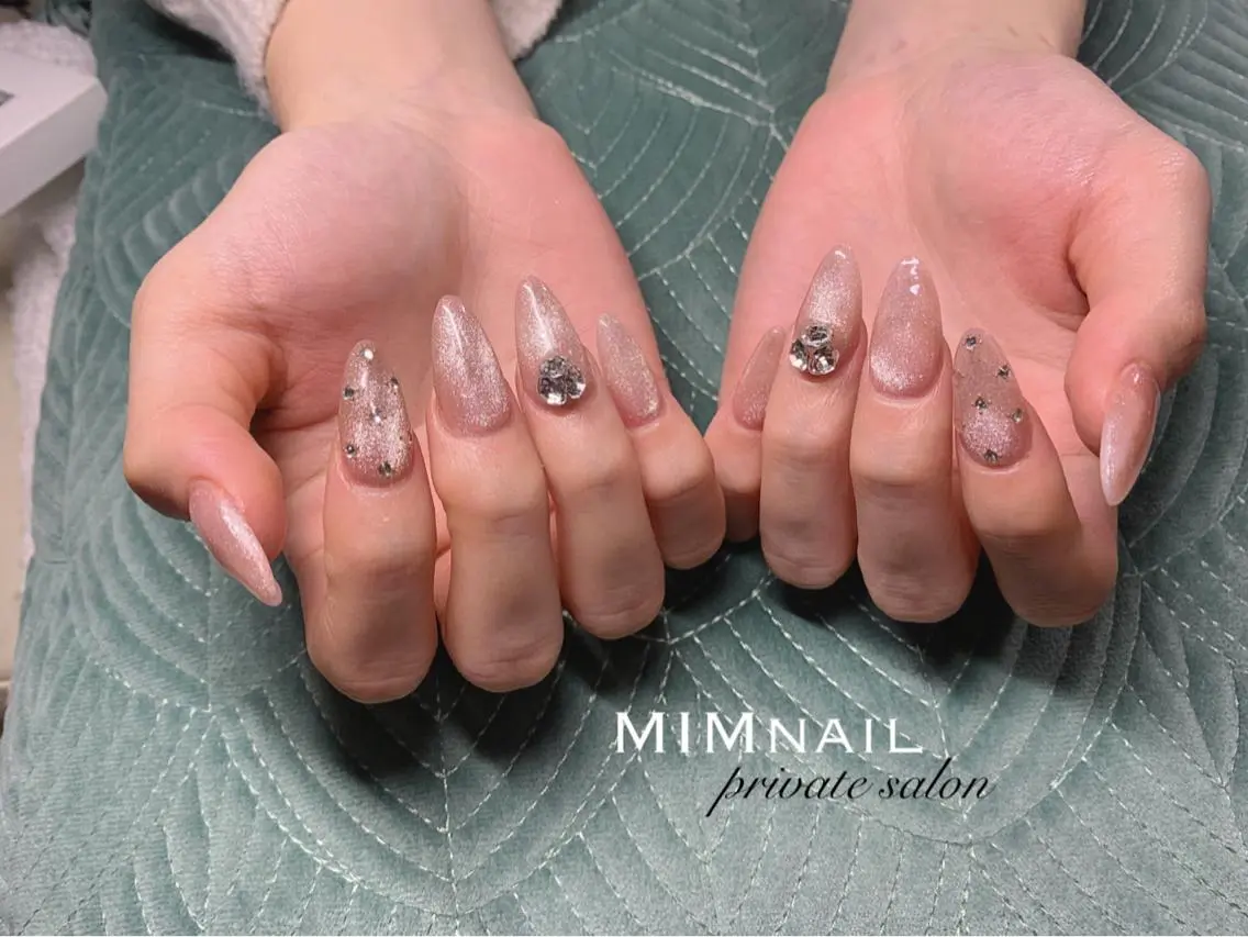 ネイル アートネイル フレンチネイル 韓国ネイル マグネットネイル ミラーネイル *・*MIMnail 1号店・*:・*のネイルデザイン