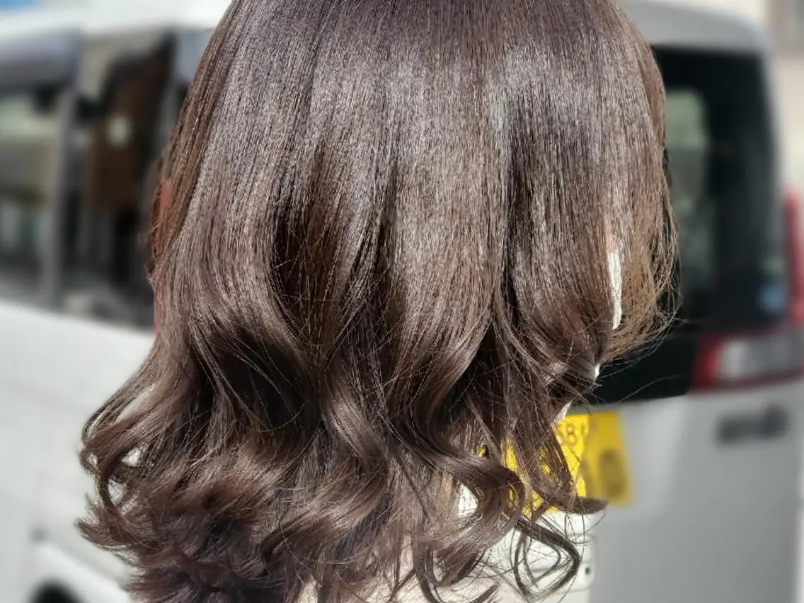 ミディアム アッシュ アッシュグレー アッシュグレージュ 杉本 拳史朗のヘアスタイル