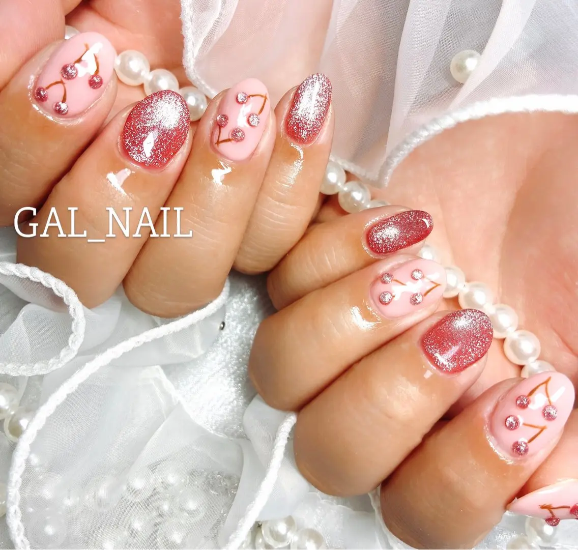ネイル マグネットネイル ハンドネイル ハンドケア GAL_NAIL Miraiのネイルデザイン
