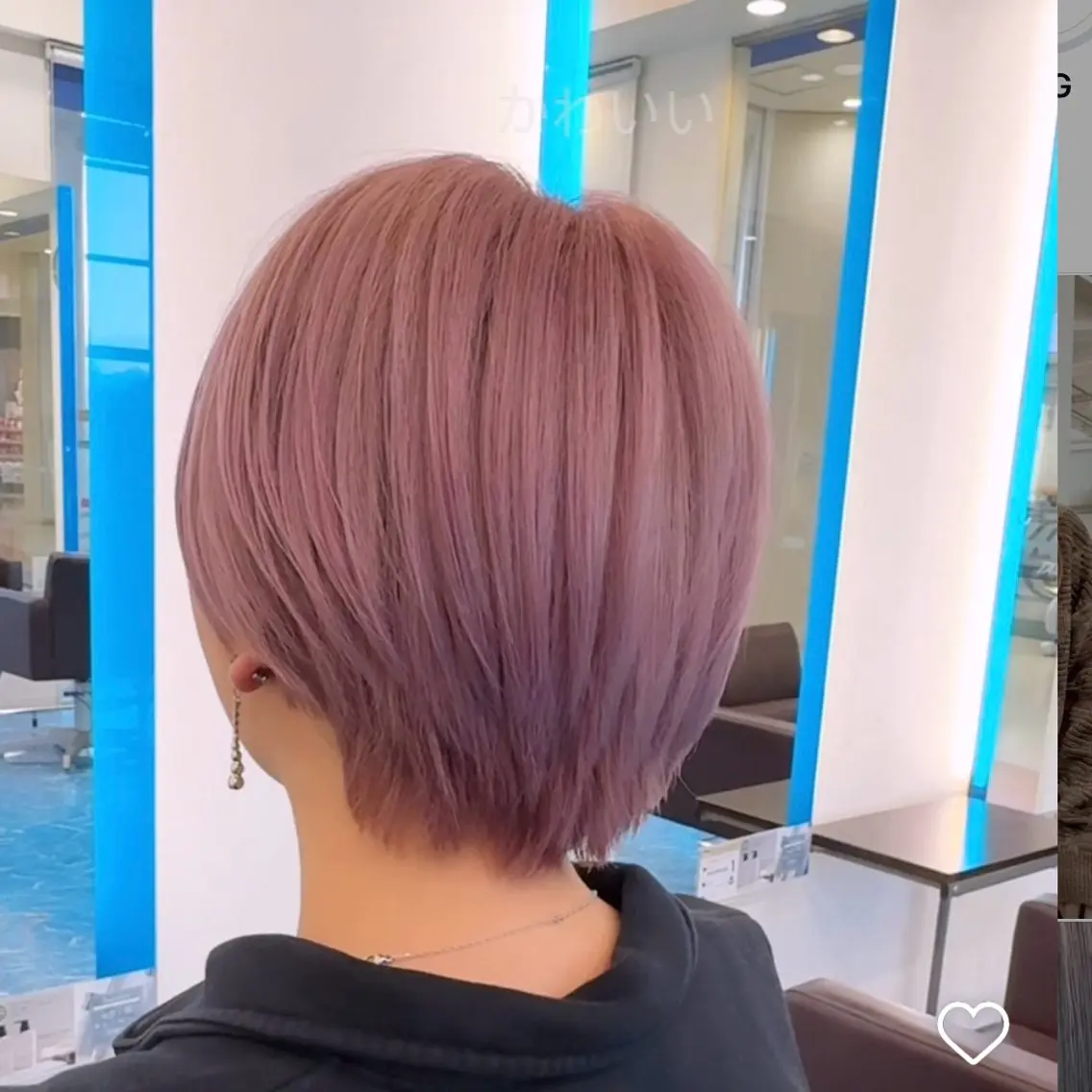 ショート 井上 彩加のヘアスタイル