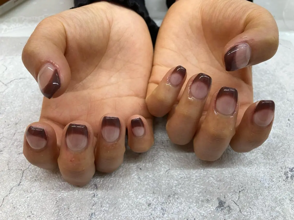 ネイル フレンチネイル Maple saronのネイルデザイン