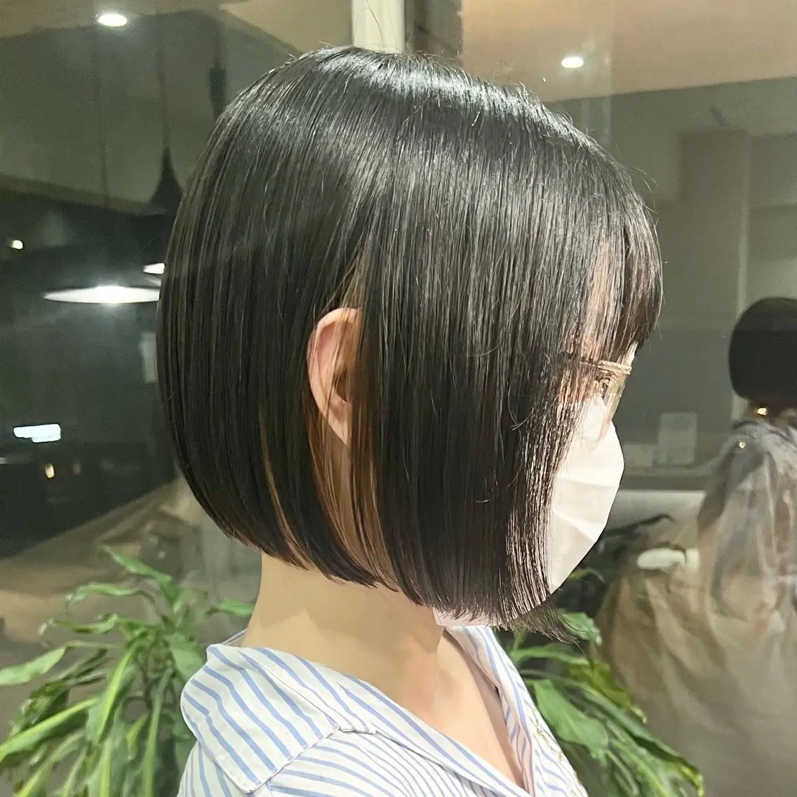 カット+インナーカラーの写真