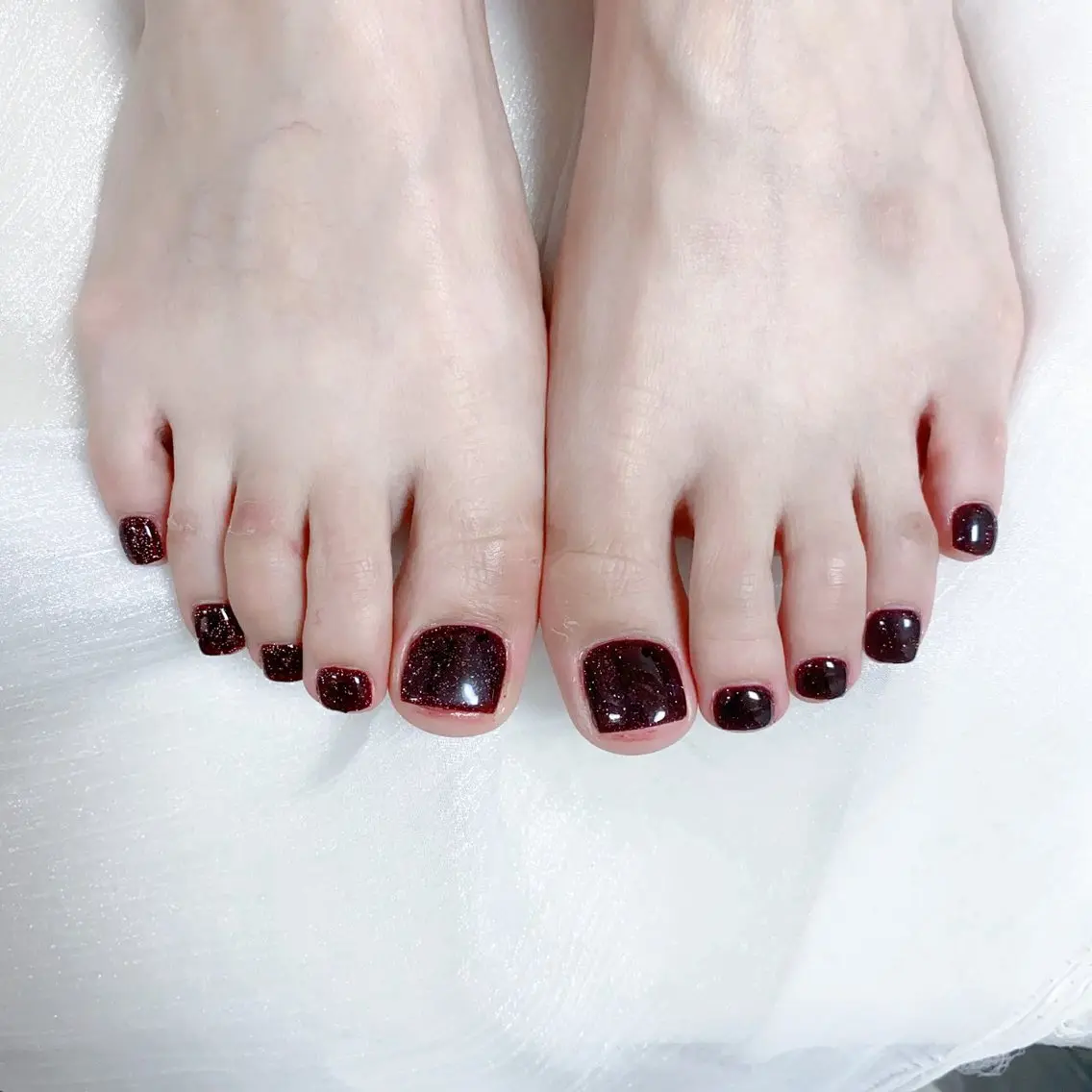 メンズ ネイル メンズ韓国風 アートネイル オーロラネイル ガーリー キラキラネイル フットネイル Nail salon 木にいるのネイルデザイン