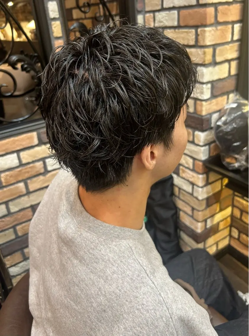 ショート パーマ メンズ INOUE SAKIのヘアスタイル