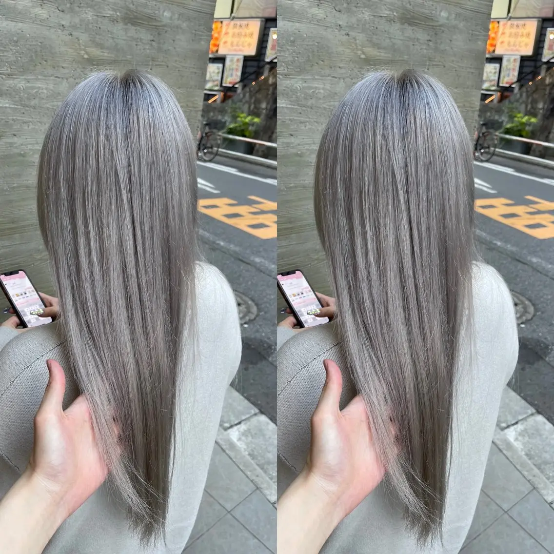 ロング カラー ブリーチ ケアブリーチ デザインカラー イヤリングカラー ハイトーンカラー カット ヘアカラー トリートメント オージュアソムリエ DAIKI⭐️のヘアスタイル