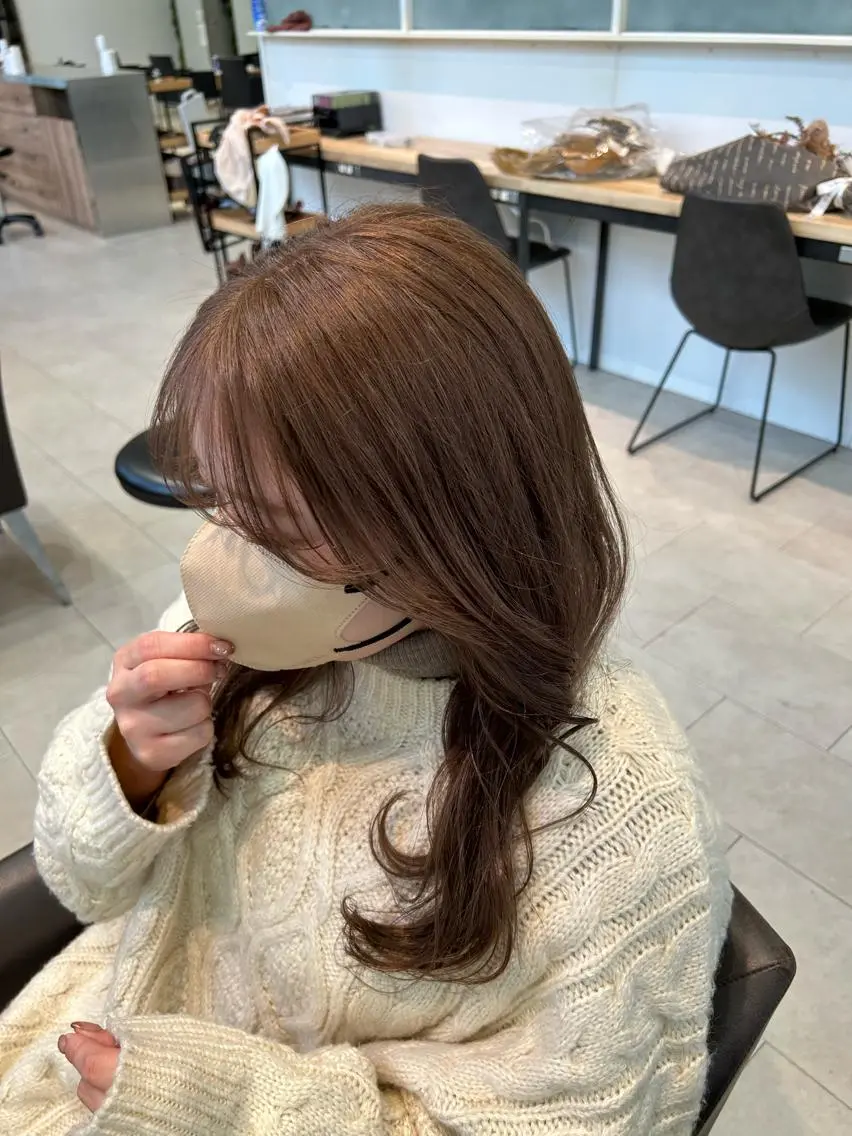 【髪質改善】前髪 or フェイスライン酸性ストレート ¥9900の写真