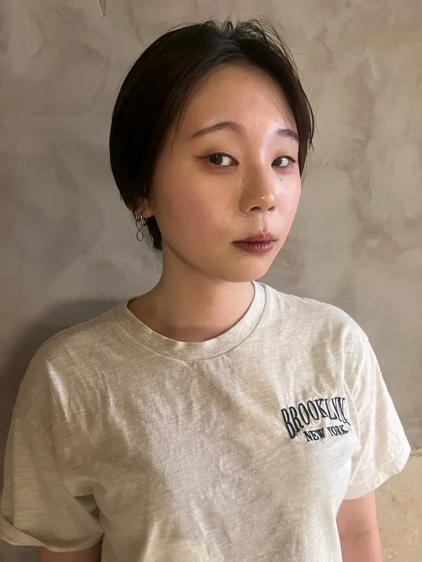 ショート くるみ🩰/ボブ レイヤー/暖色カラーのヘアスタイル