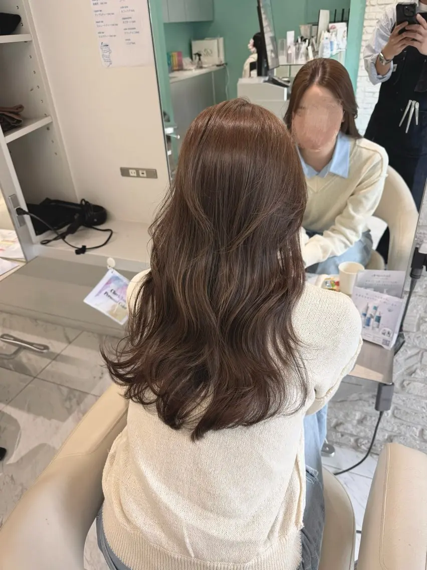 ロング 髪質改善 韓国風ヘア カット ヘアカラー トリートメント 髪質改善/縮毛矯正 心斎橋/池本有宏のヘアスタイル
