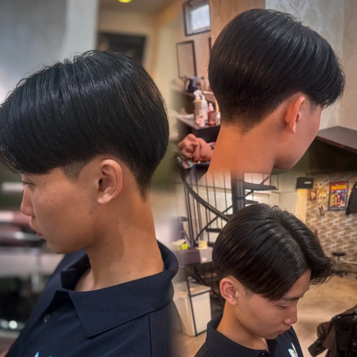 ショート メンズ センターパート 刈り上げ ショートヘア カット 立川メンズカット/ メンズパーマ💈三上のヘアスタイル
