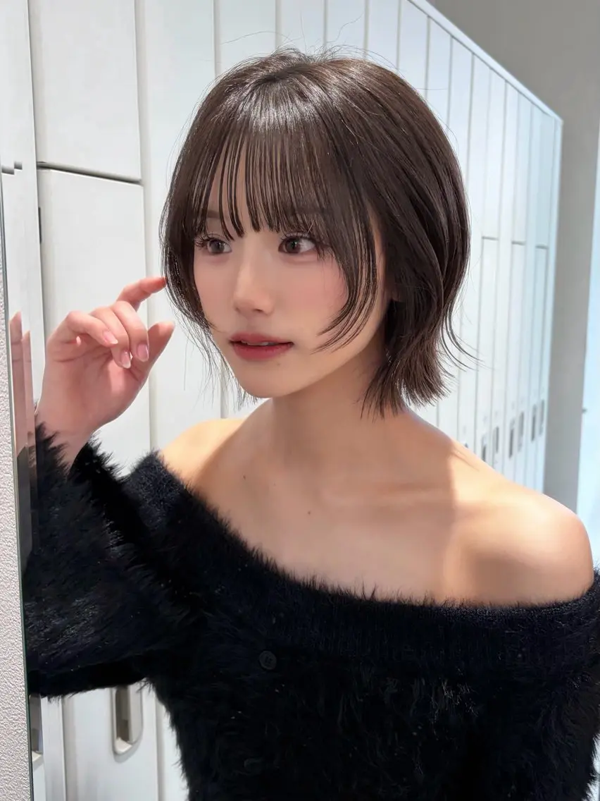 カラー ベージュカラー 透明感カラー カット ヘアカラー レイヤー/透明感 カラー/ましろのヘアスタイル