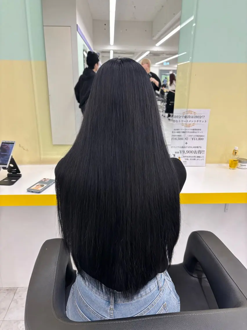 ロング カラー カット ヘアカラー トリートメント 🦋色落ち綺麗カラー メンズYUZU🦋‪のヘアスタイル