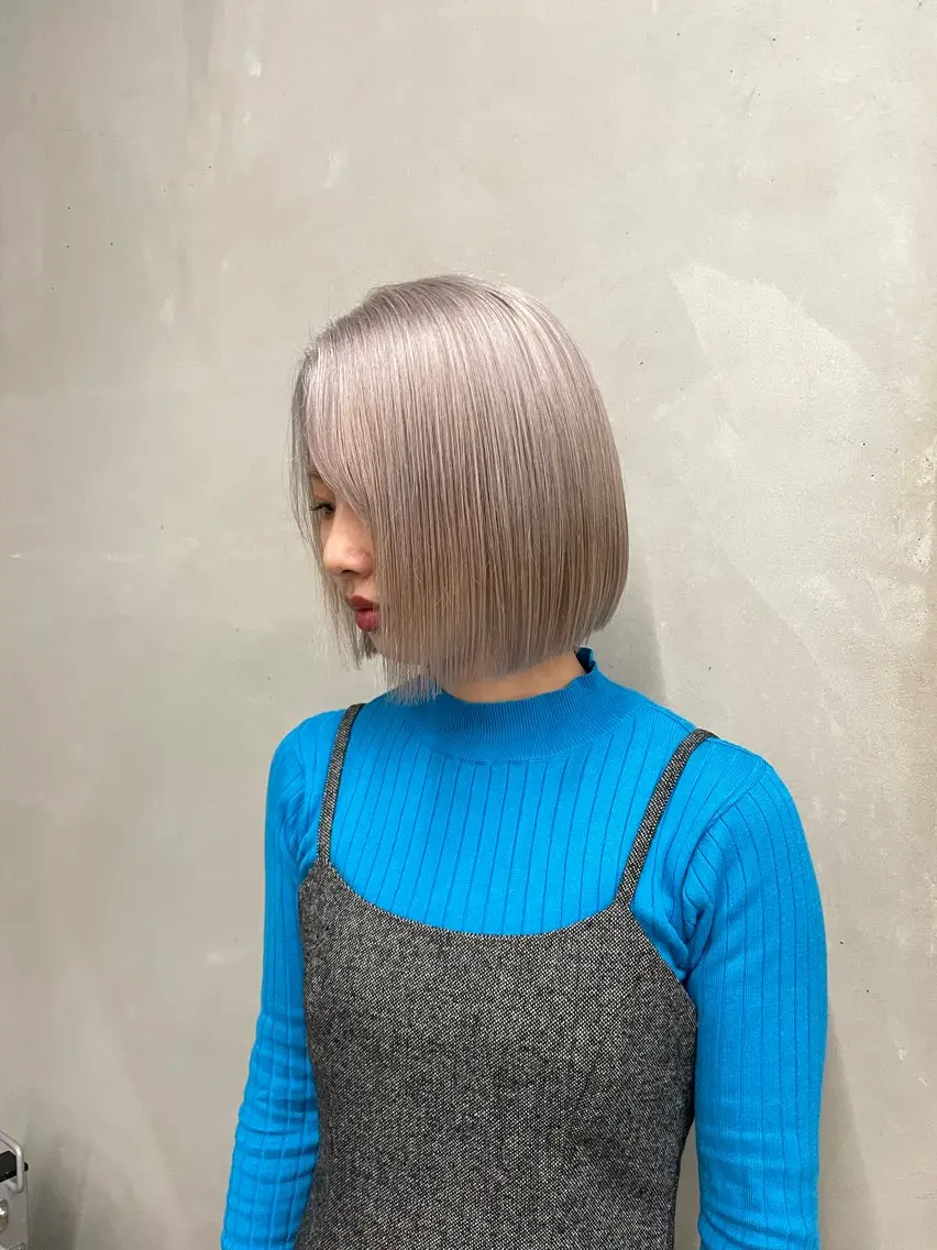 ミディアム カット ヘアカラー トリートメント 佐伯 和佳のヘアスタイル