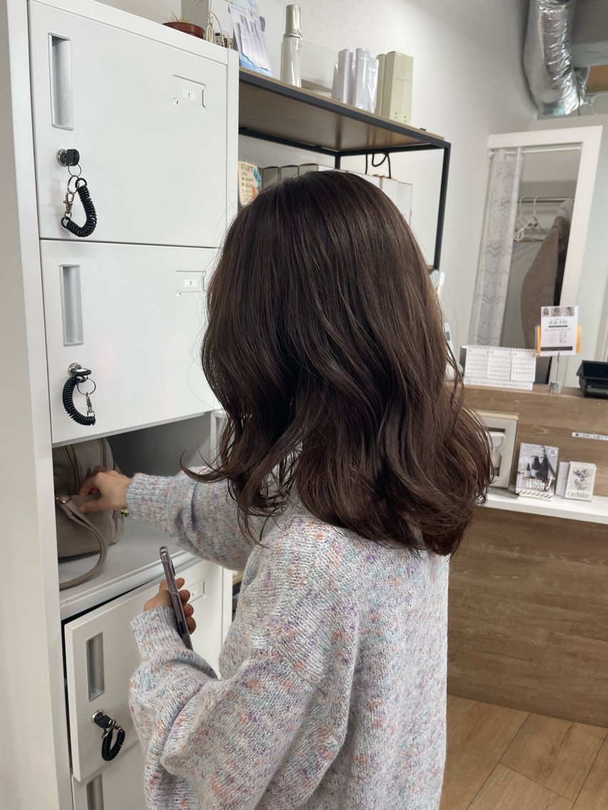 ミディアム カラー ベージュカラー ブラウンカラー ブラウンベージュ ヘアカラー トリートメント アンサイ 成増のヘアスタイル