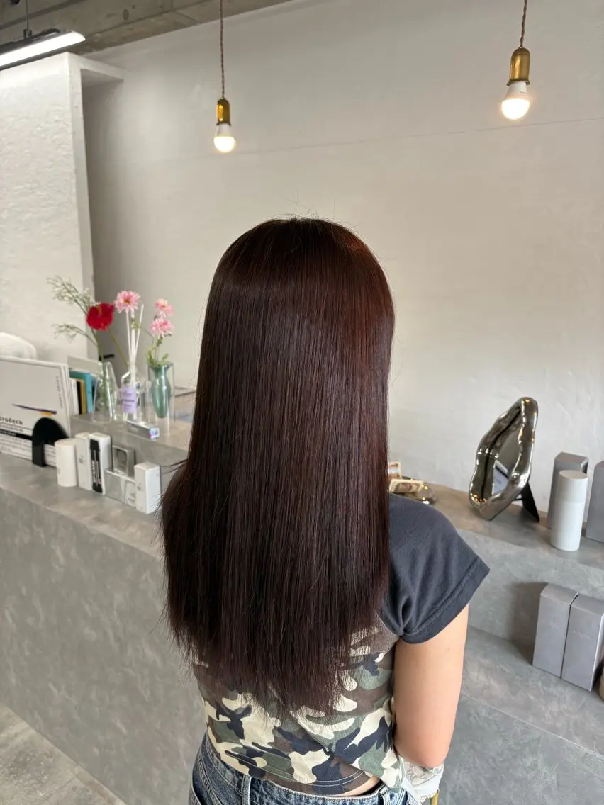 カラー ヘアカラー トリートメント miloc sayaのヘアスタイル
