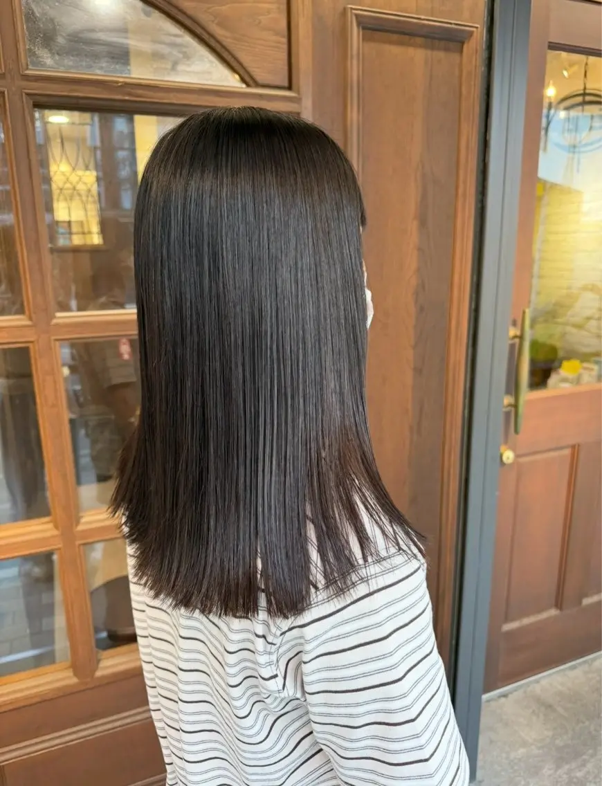セミロング カット トリートメント 顔周り特化〜RIHO /CLUTCH博多のヘアスタイル