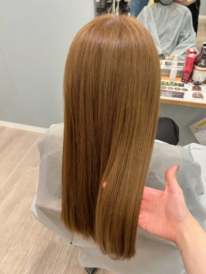 ロング ヘアカラー 透明感カラー レイヤー/むつきのヘアスタイル