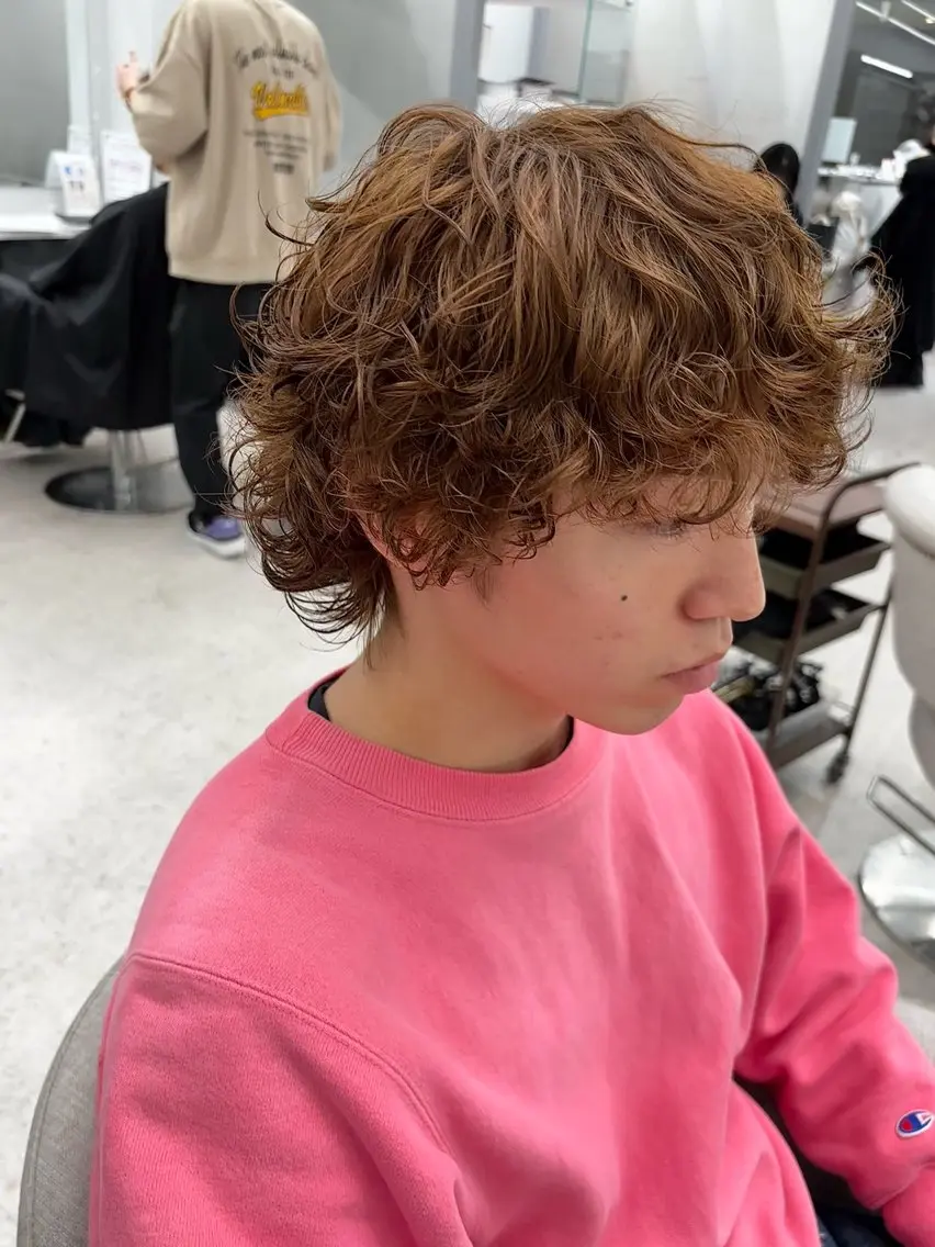パーマ メンズ カット パーマ 🍐シャドウパーマ メンズ特化/守岡🍐のヘアスタイル