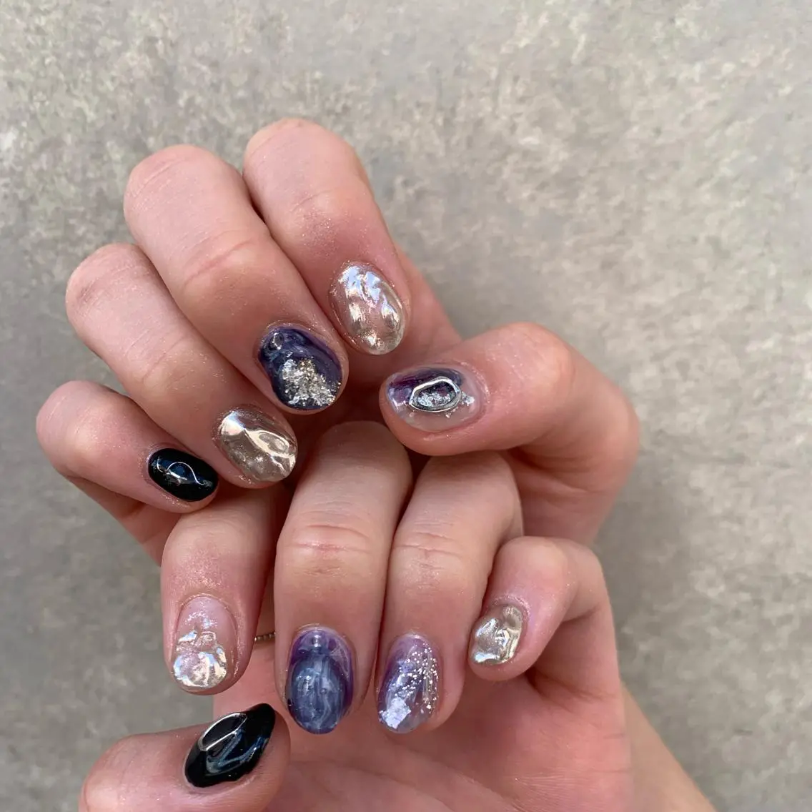 ネイル 【淡色color/ nail】maikoのネイルデザイン