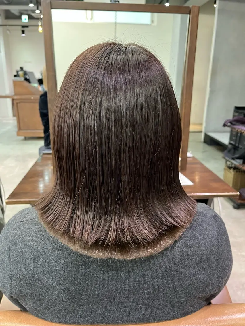 ショート カラー ヘアカラー 縮毛矯正 / 透明感カラー首藤大翔のヘアスタイル