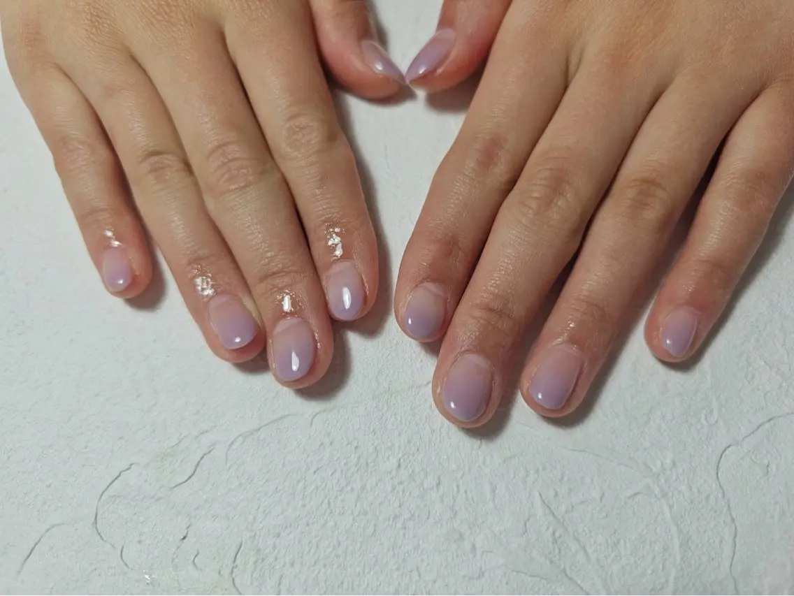 ネイル オーロラネイル フラワーネイル フットネイル フレンチネイル ジェルネイル mogunail &blowのネイルデザイン