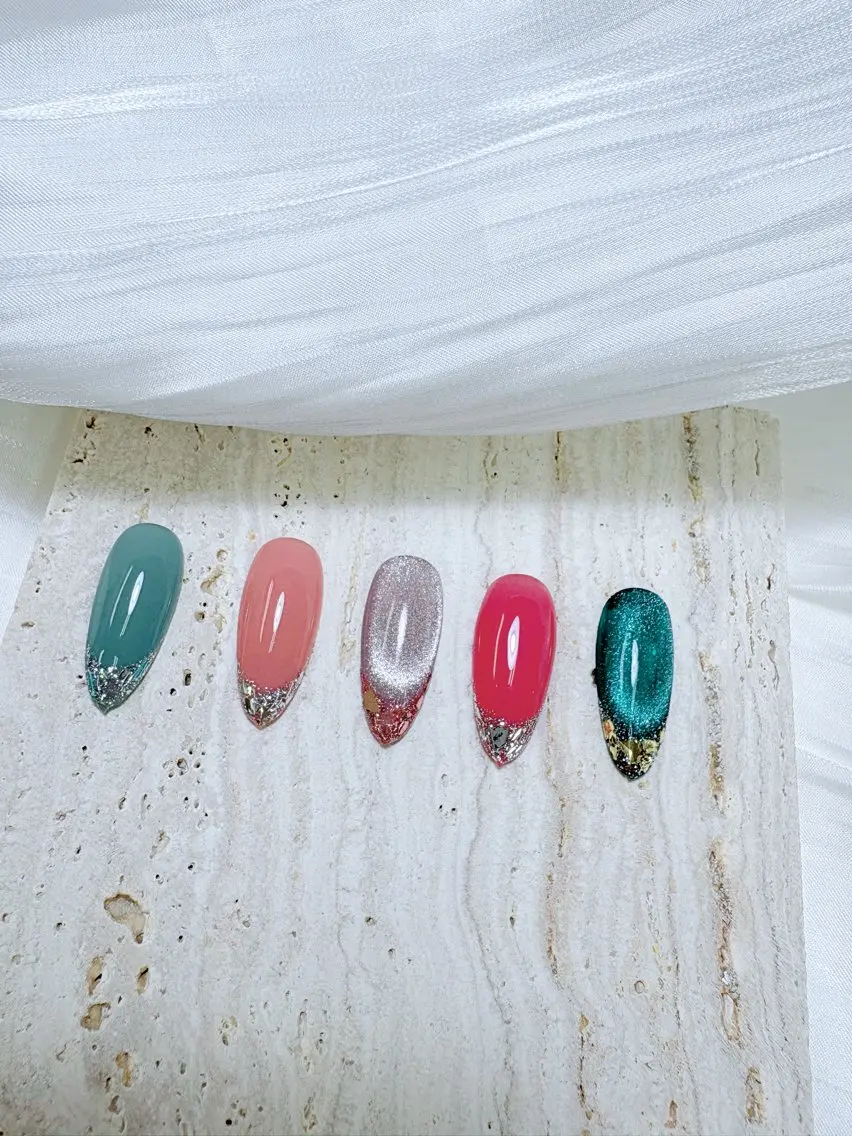 💅✨✨大人気ガラスフレンチコース3980マグネット追加1000円プラス【新規オフ無料】🎇🎇の写真