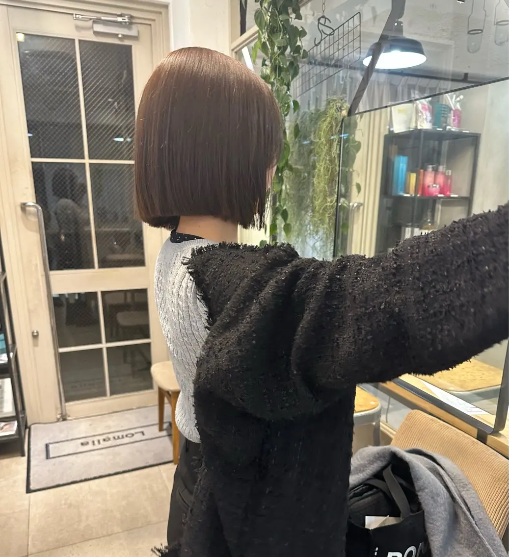 ショート ボブ カット トリートメント REINA☁️透明感 カラー/ぷつっと♡のヘアスタイル